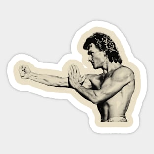 patrick swayze vintage Sticker